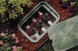 an open irrigation valve box